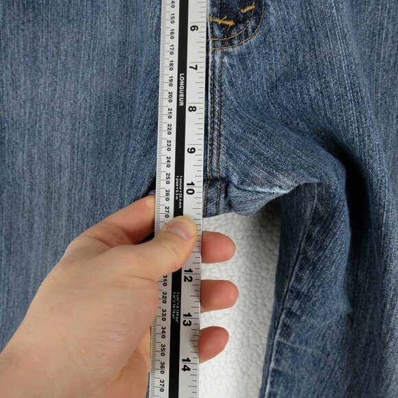 Ikeda Jeans Womens 30 700 Series Cropped Straight Leg Medium Wash Denim 90s Ple - Picture 7 of 11